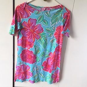 Girls dress tropical colors